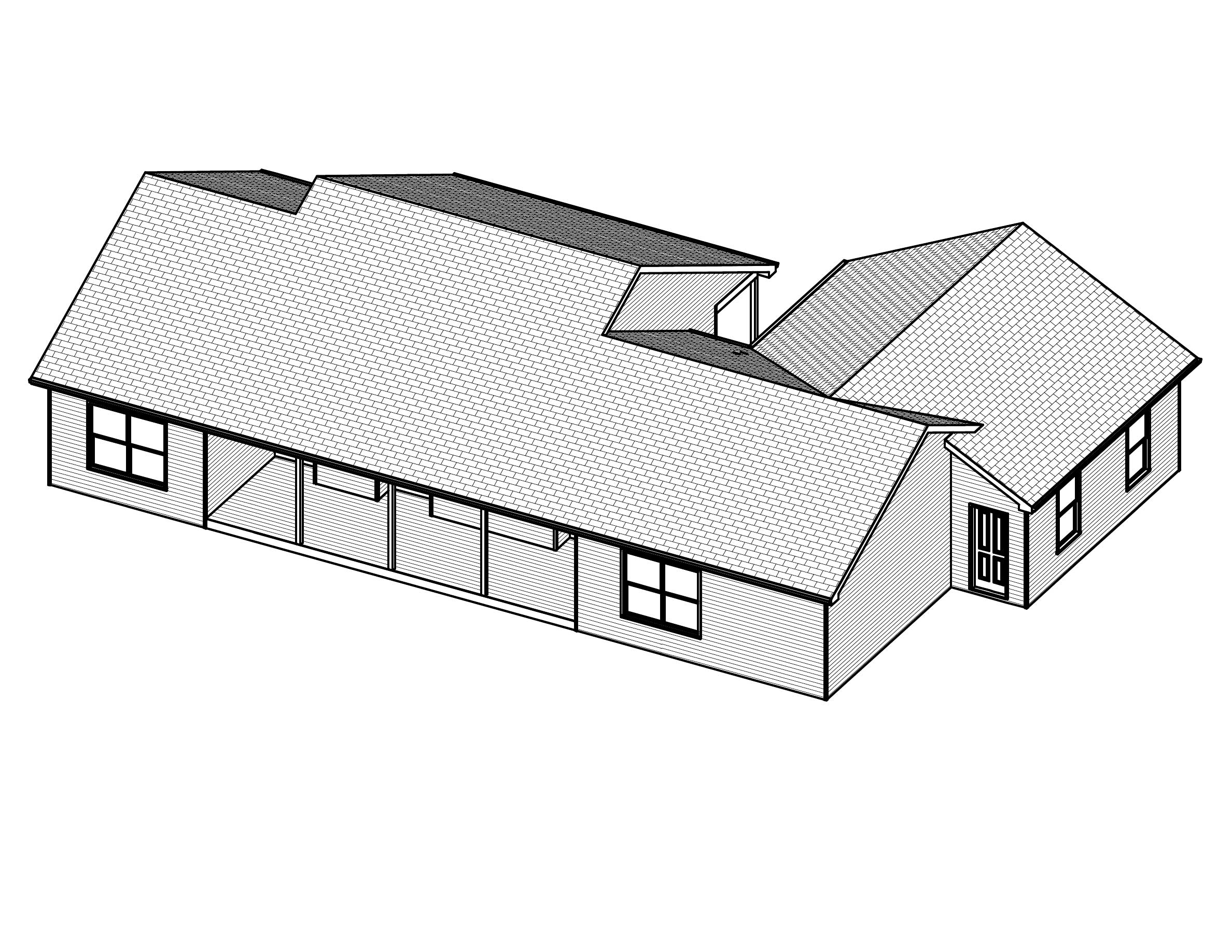 3D Floor Plan of this 3-Bedroom, 1360 Sq Ft Plan - 148-1070