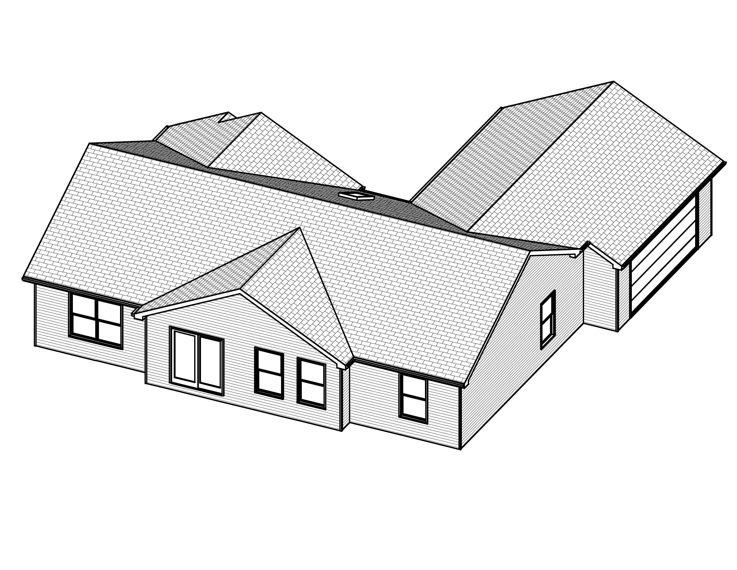 3D Floor Plan of this 3-Bedroom, 1586 Sq Ft Plan - 148-1078