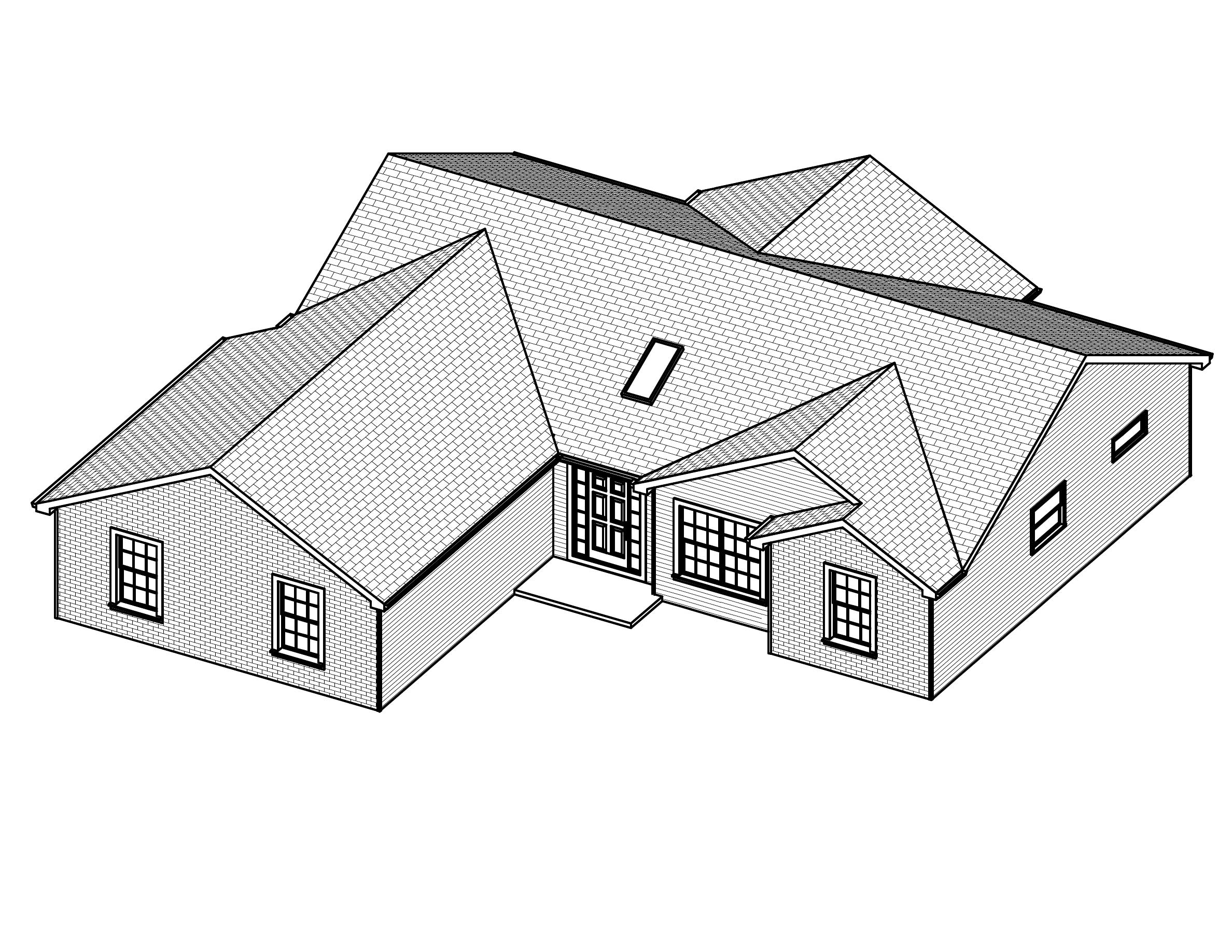 3D Floor Plan of this 3-Bedroom, 1586 Sq Ft Plan - 148-1078