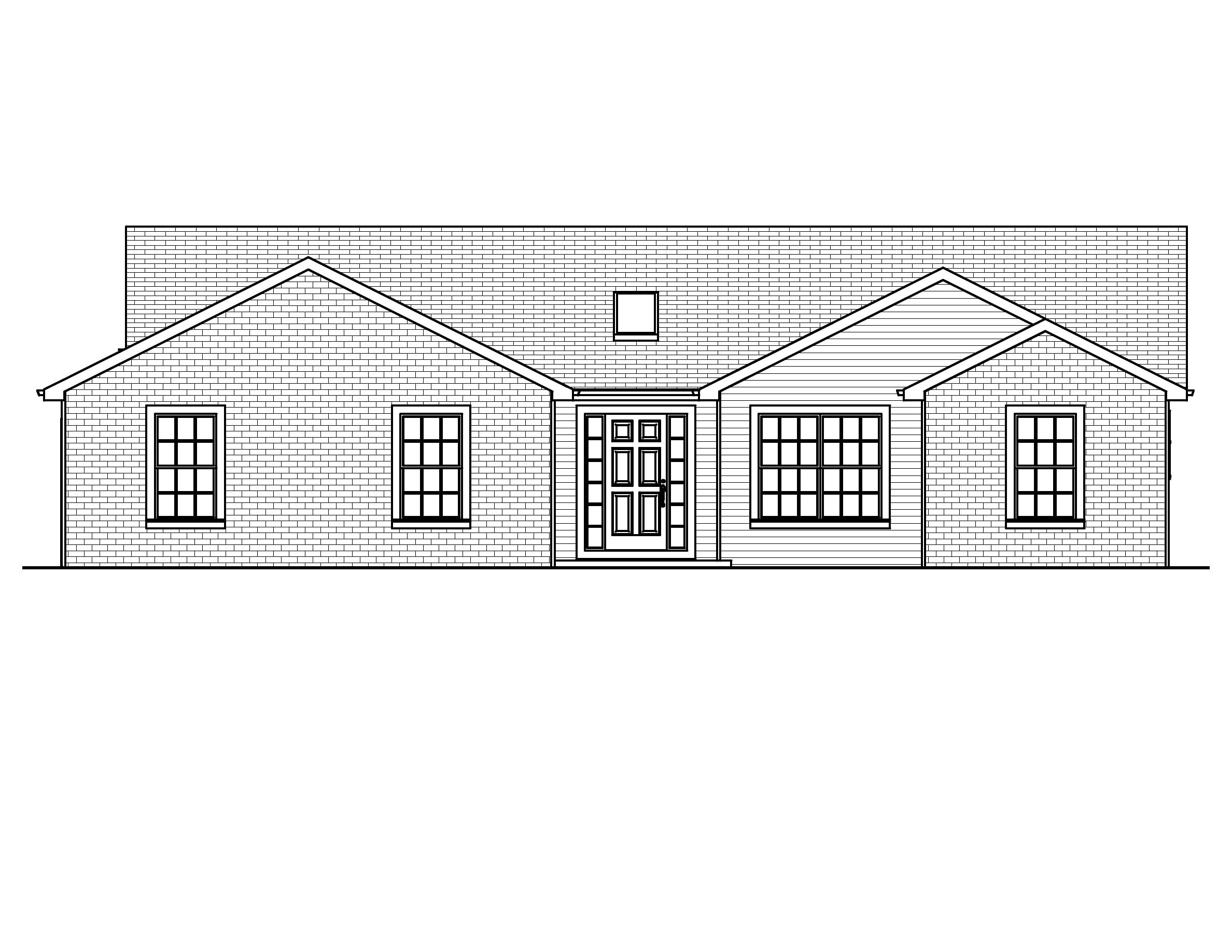 Home Plan Front Elevation of this 3-Bedroom,1586 Sq Ft Plan -148-1078