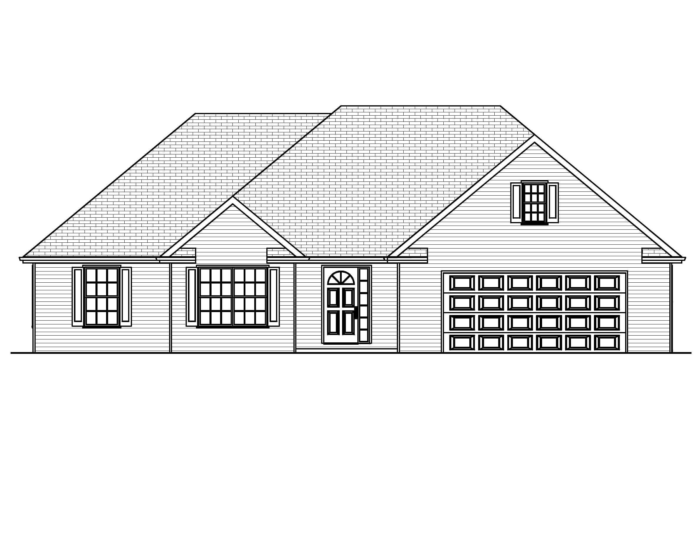 Home Plan Front Elevation of this 4-Bedroom,1574 Sq Ft Plan -148-1086