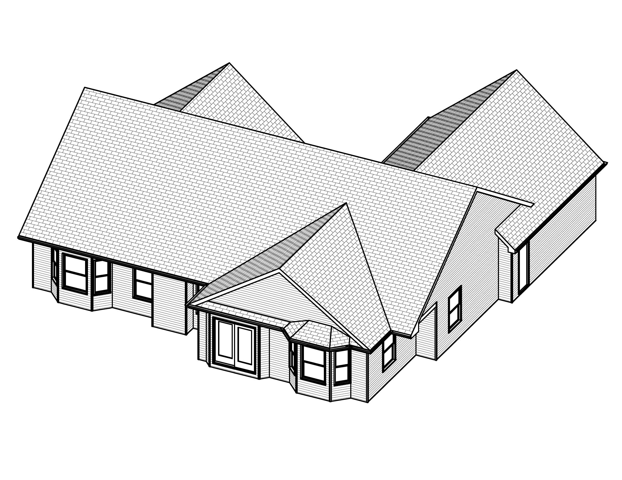 3D Floor Plan of this 3-Bedroom, 1830 Sq Ft Plan - 148-1088