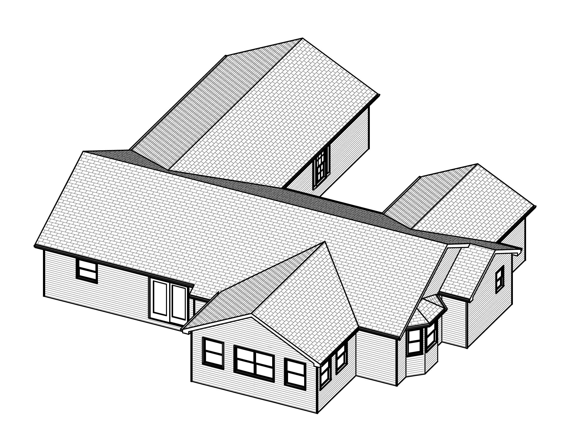 3D Floor Plan of this 3-Bedroom, 1816 Sq Ft Plan - 148-1095