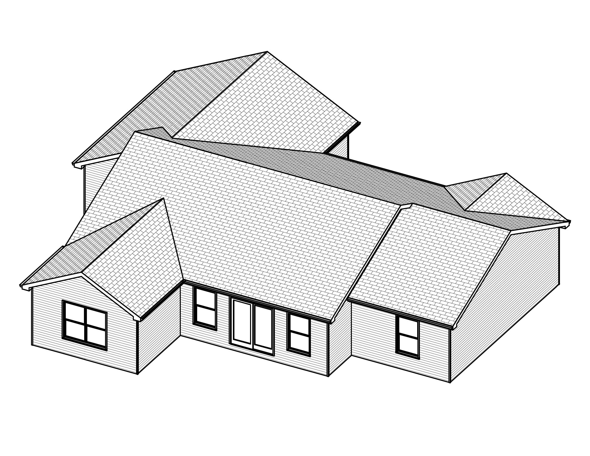 3D Floor Plan of this 3-Bedroom, 1484 Sq Ft Plan - 148-1100