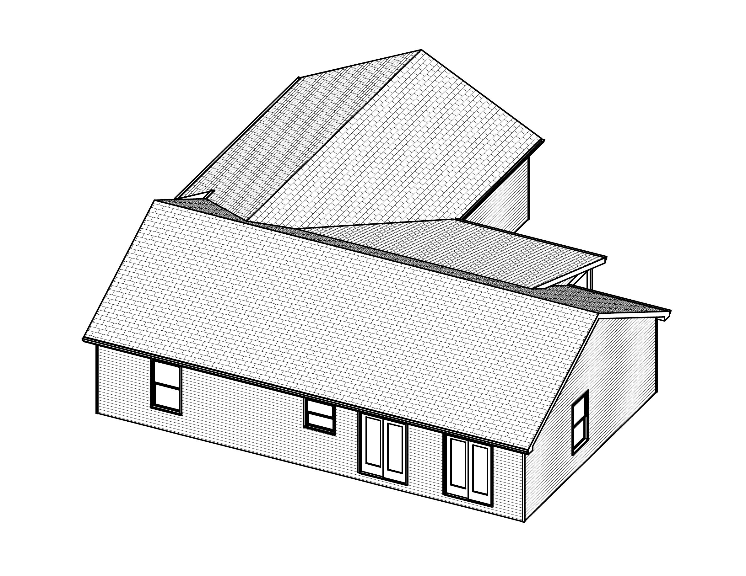 3D Floor Plan of this 3-Bedroom, 1302 Sq Ft Plan - 148-1102