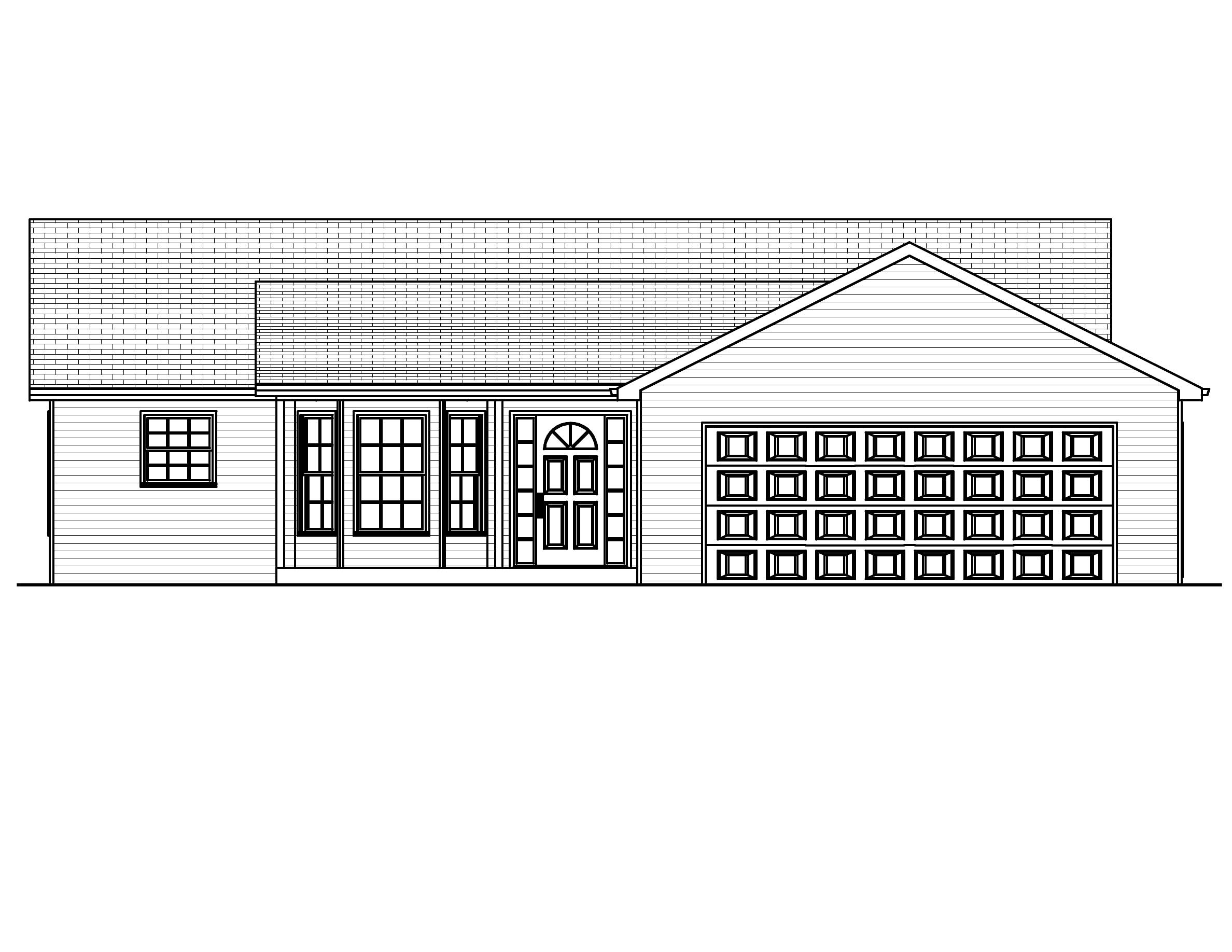 Home Plan Front Elevation of this 3-Bedroom,1302 Sq Ft Plan -148-1102
