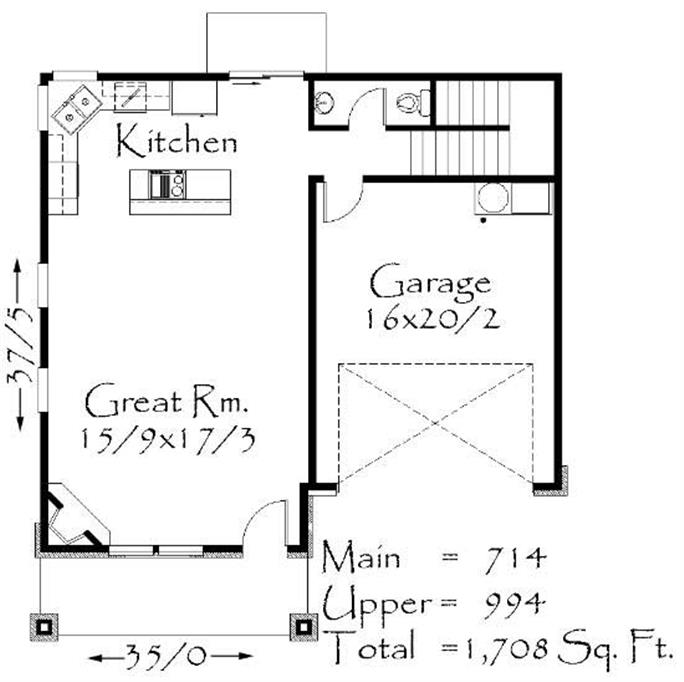 Craftsman House Plans Home Design M 1708