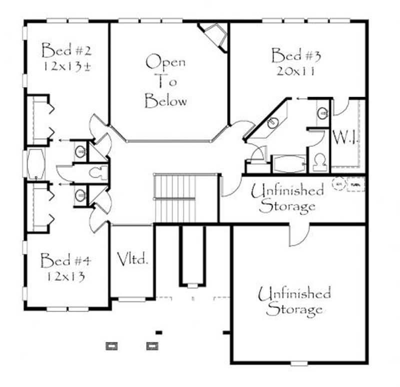 Country House Plan 4 Bedrms, 3 Baths 3000 Sq Ft 1491184
