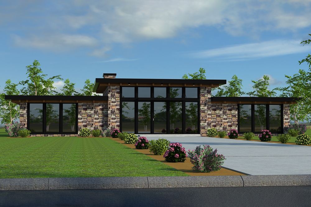  Modern  Home  Plan  2 Bedrms 2 Baths 1730 Sq Ft 149 1873