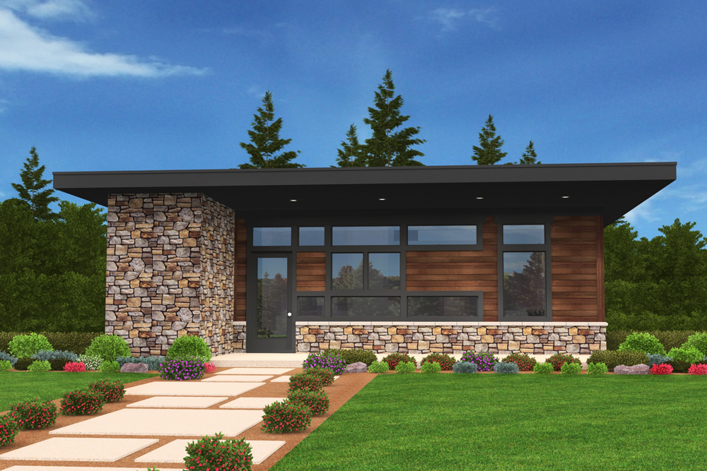 Tiny Modern Home Plan With Photos 2 Bedrms 1 Baths 640 Sq Ft 149 1886