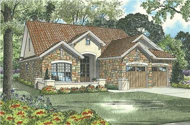 4-Bedroom, 1875 Sq Ft Country Home Plan - 153-1006 - Main Exterior