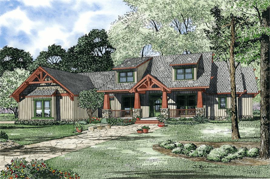  Craftsman  Style  House  Plan  Four Bedrooms Plan  153 1020