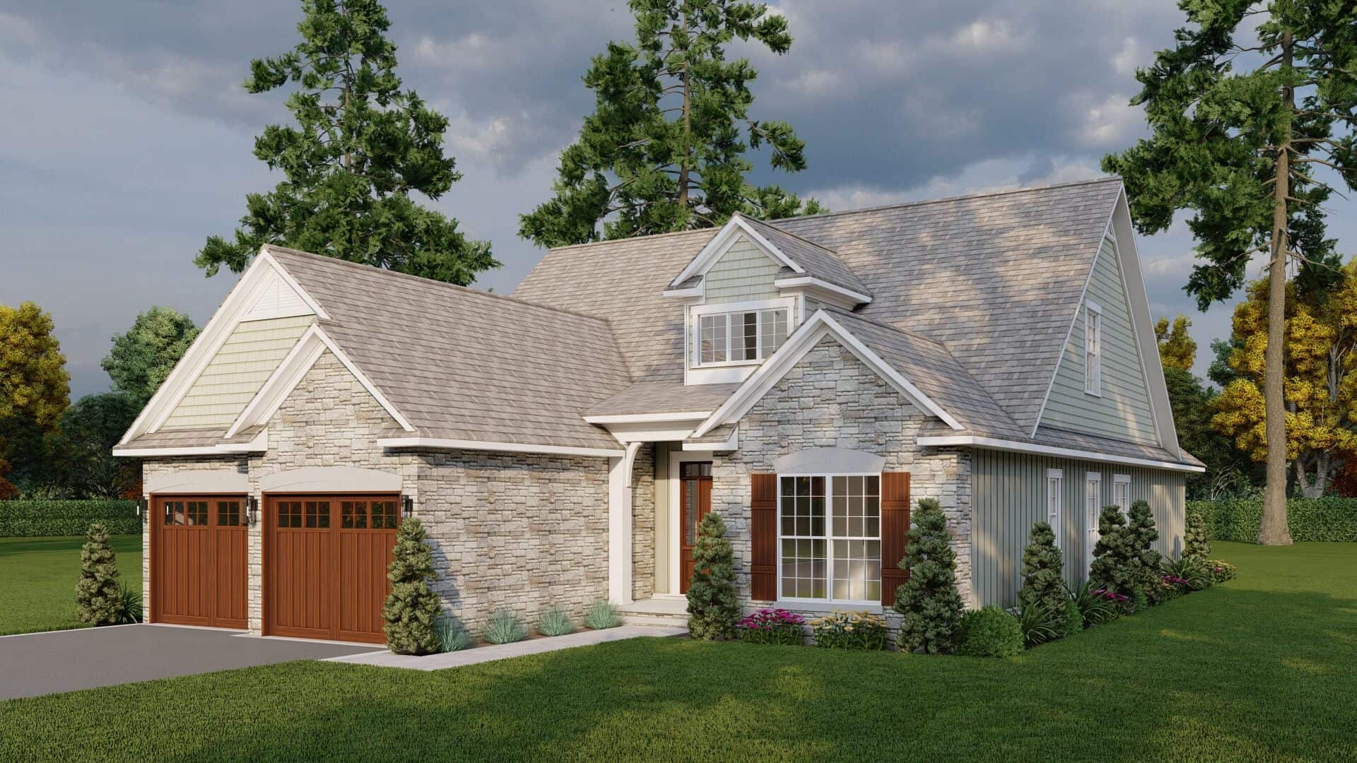 Right Side View of this 3-Bedroom,1588 Sq Ft Plan -153-1040