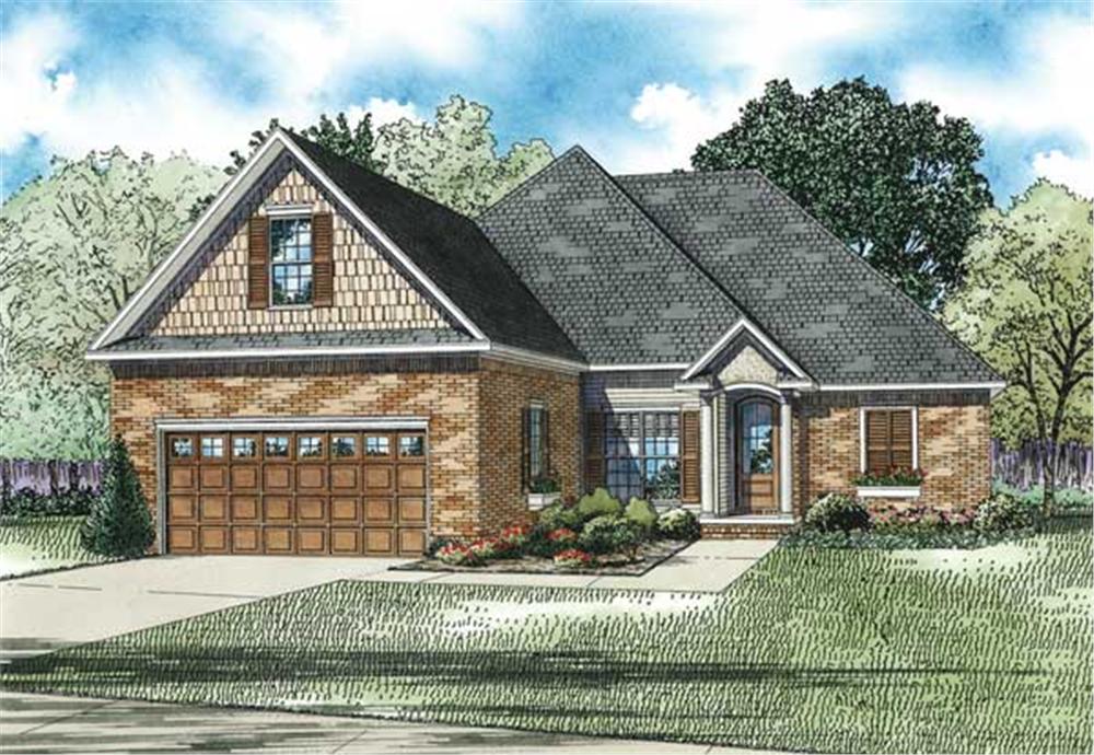 Here is an artist's rendering of these Small House Plans.