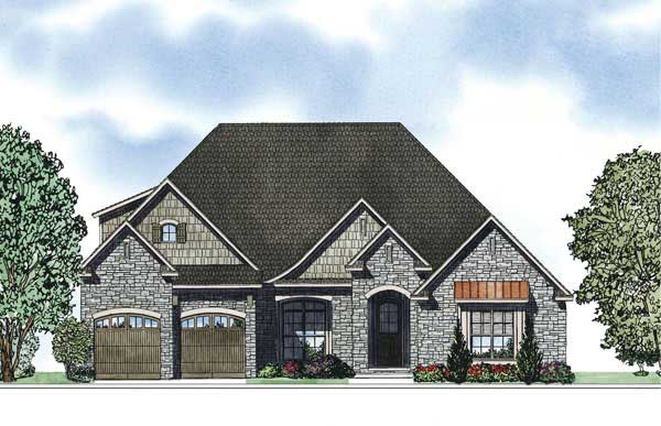 Front View of this 4-Bedroom, 2094 Sq Ft Plan - 153-1053