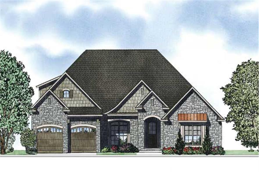 Front View of this 4-Bedroom,2094 Sq Ft Plan -153-1053