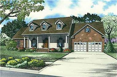 4-Bedroom, 2405 Sq Ft Cape Cod House - Plan #153-1066 - Front Exterior