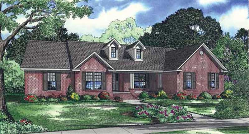 Southern home (ThePlanCollection: Plan #153-1069)