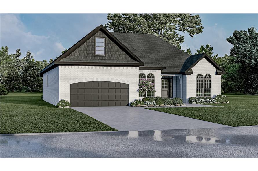 Front View of this 3-Bedroom, 1848 Sq Ft Plan - 153-1075