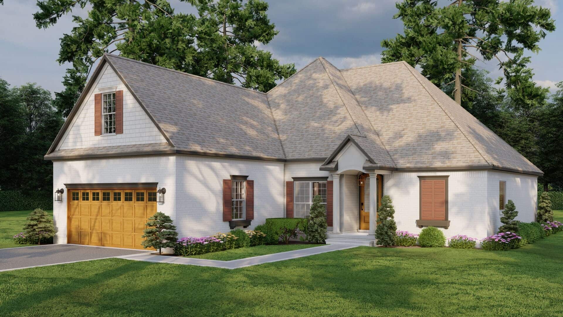 Right Side View of this 3-Bedroom,1591 Sq Ft Plan -153-1076