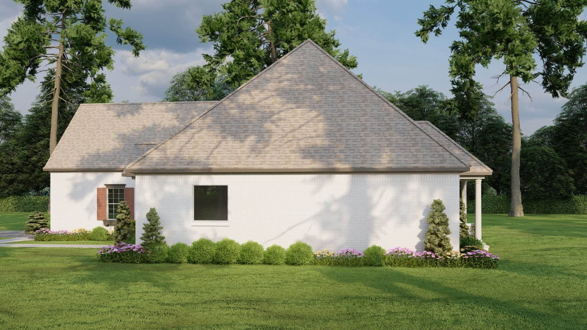 Right Side View of this 3-Bedroom,1591 Sq Ft Plan -153-1076