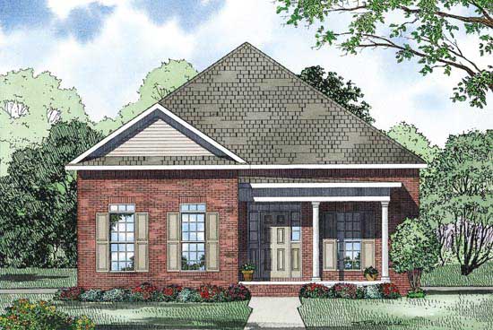 Home Plan Front Elevation of this 3-Bedroom,2119 Sq Ft Plan -153-1094