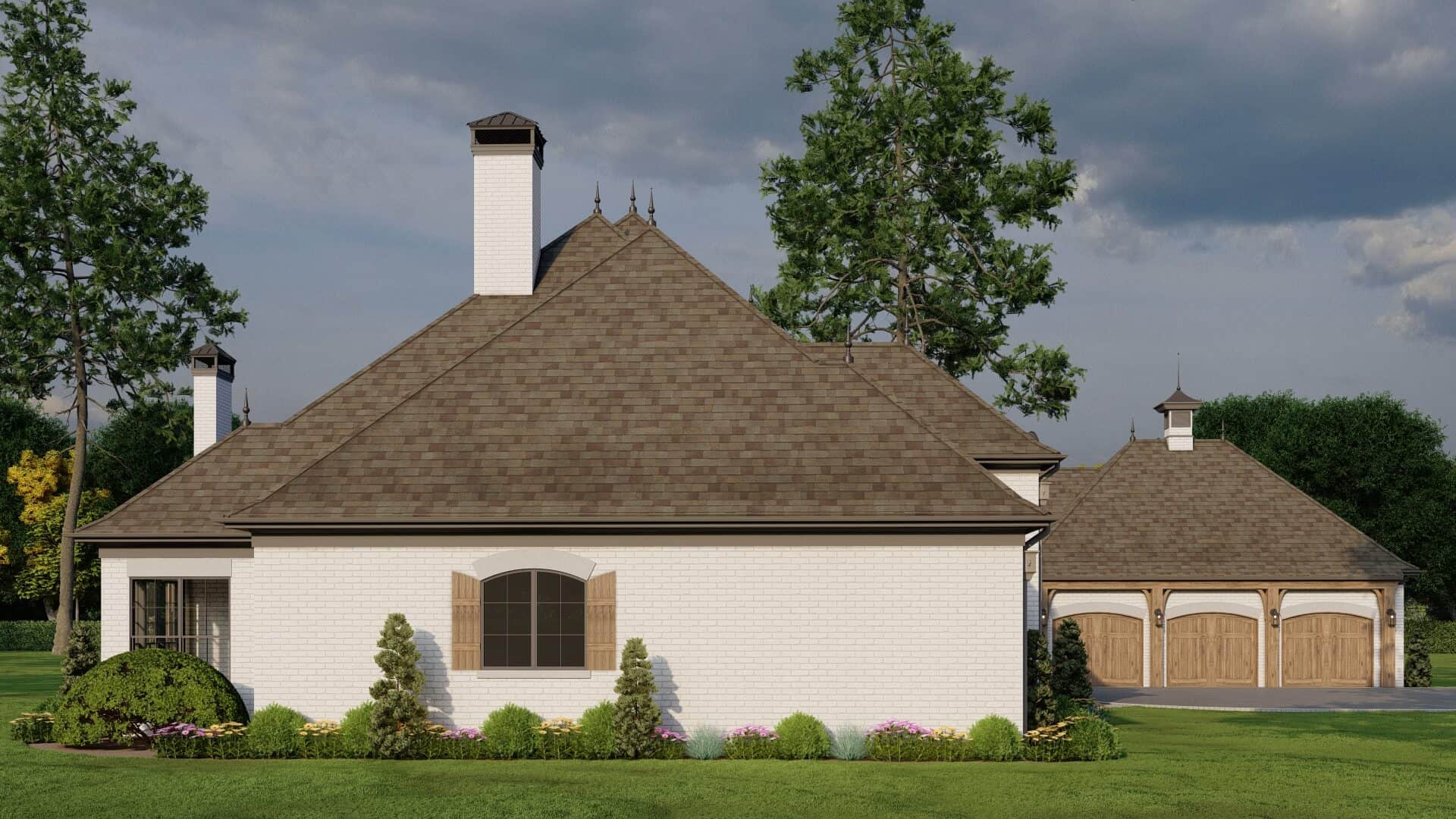 Rear View of this 4-Bedroom,4810 Sq Ft Plan -153-1130