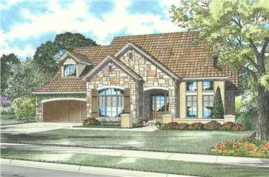 1-Bedroom, 2721 Sq Ft Country Home Plan - 153-1139 - Main Exterior
