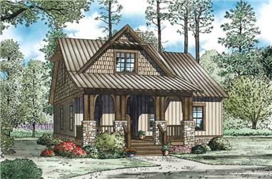 3-Bedroom, 1379 Sq Ft Craftsman Home - Plan #153-1147 - Main Exterior