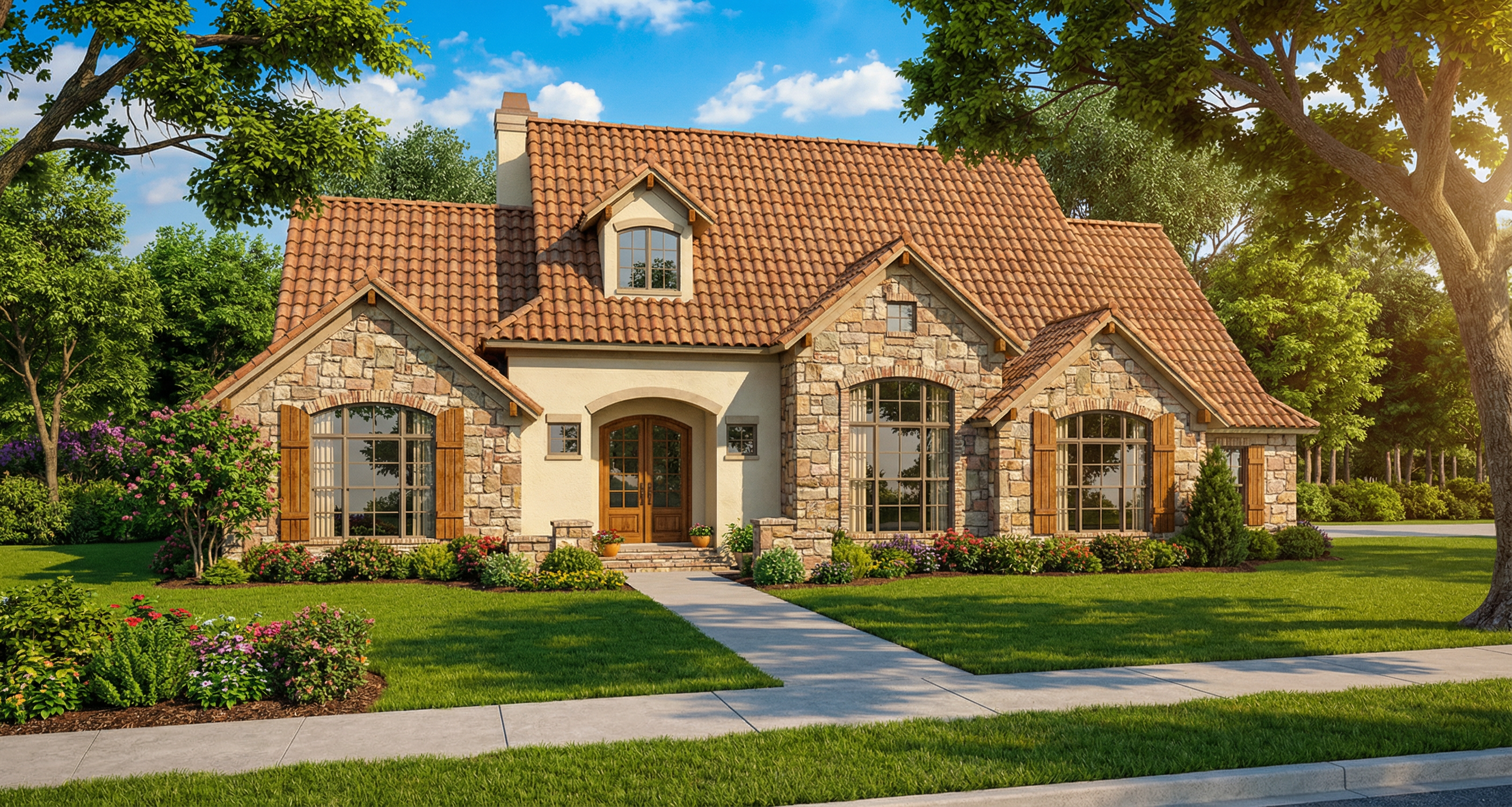 Front View of this 4-Bedroom,2788 Sq Ft Plan -153-1153