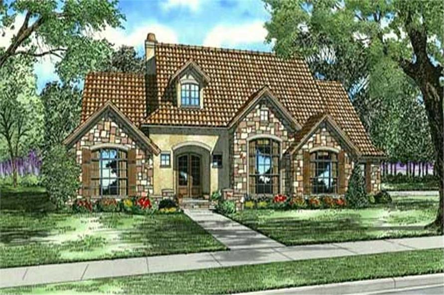 Traditional, Country, Tuscan House Plans - Home Design NDG-1142 # 16897