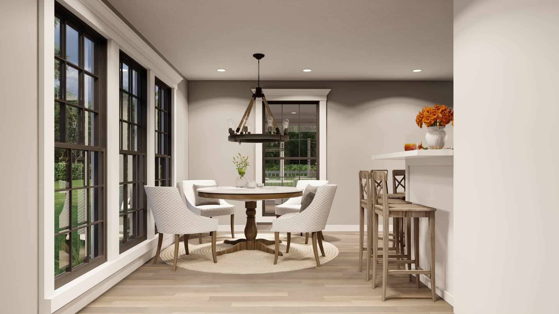 Kitchen: Breakfast Nook of this 4-Bedroom,2260 Sq Ft Plan -153-1168