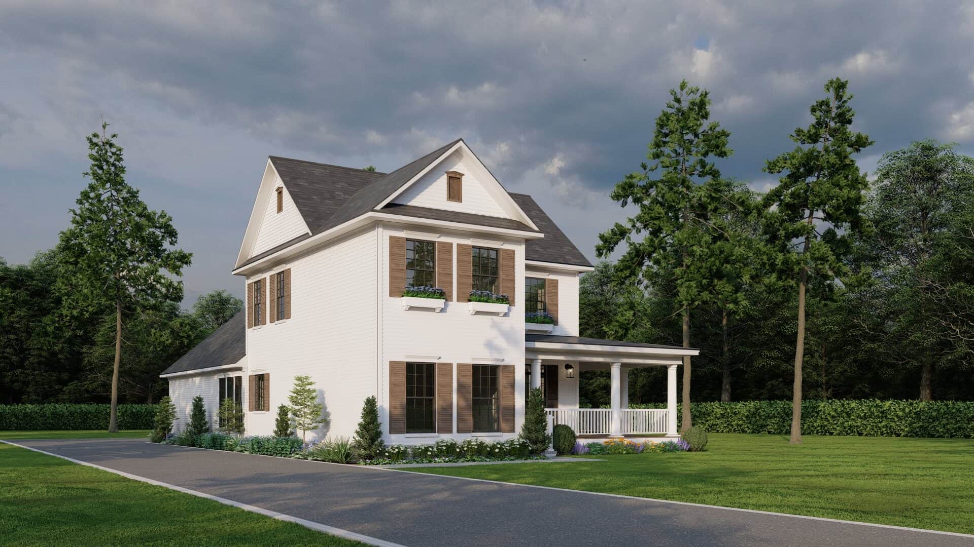 Left Side View of this 4-Bedroom,2260 Sq Ft Plan -153-1168