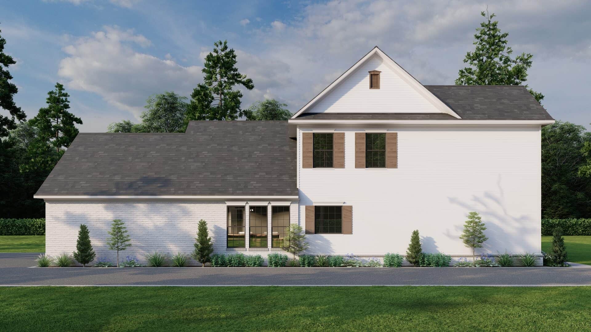 Left Side View of this 4-Bedroom,2260 Sq Ft Plan -153-1168