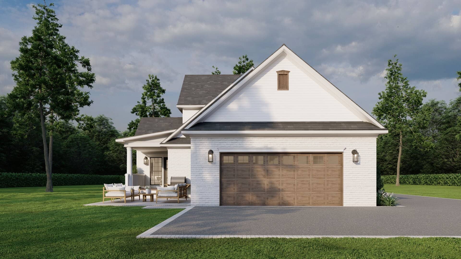 Rear View of this 4-Bedroom,2260 Sq Ft Plan -153-1168