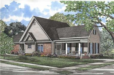 3-Bedroom, 1965 Sq Ft Southern Home Plan - 153-1171 - Main Exterior
