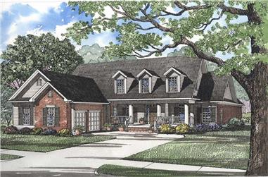 4-Bedroom, 2777 Sq Ft Southern Home Plan - 153-1183 - Main Exterior