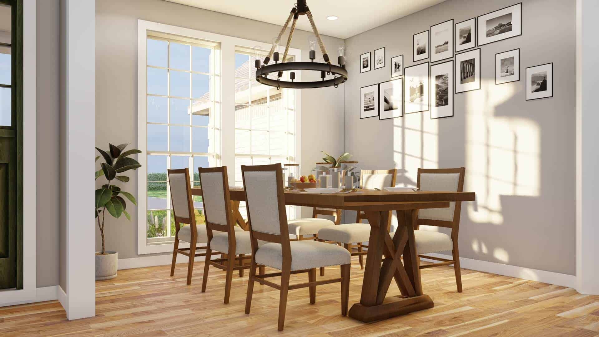 Dining Room of this 4-Bedroom,1832 Sq Ft Plan -153-1191
