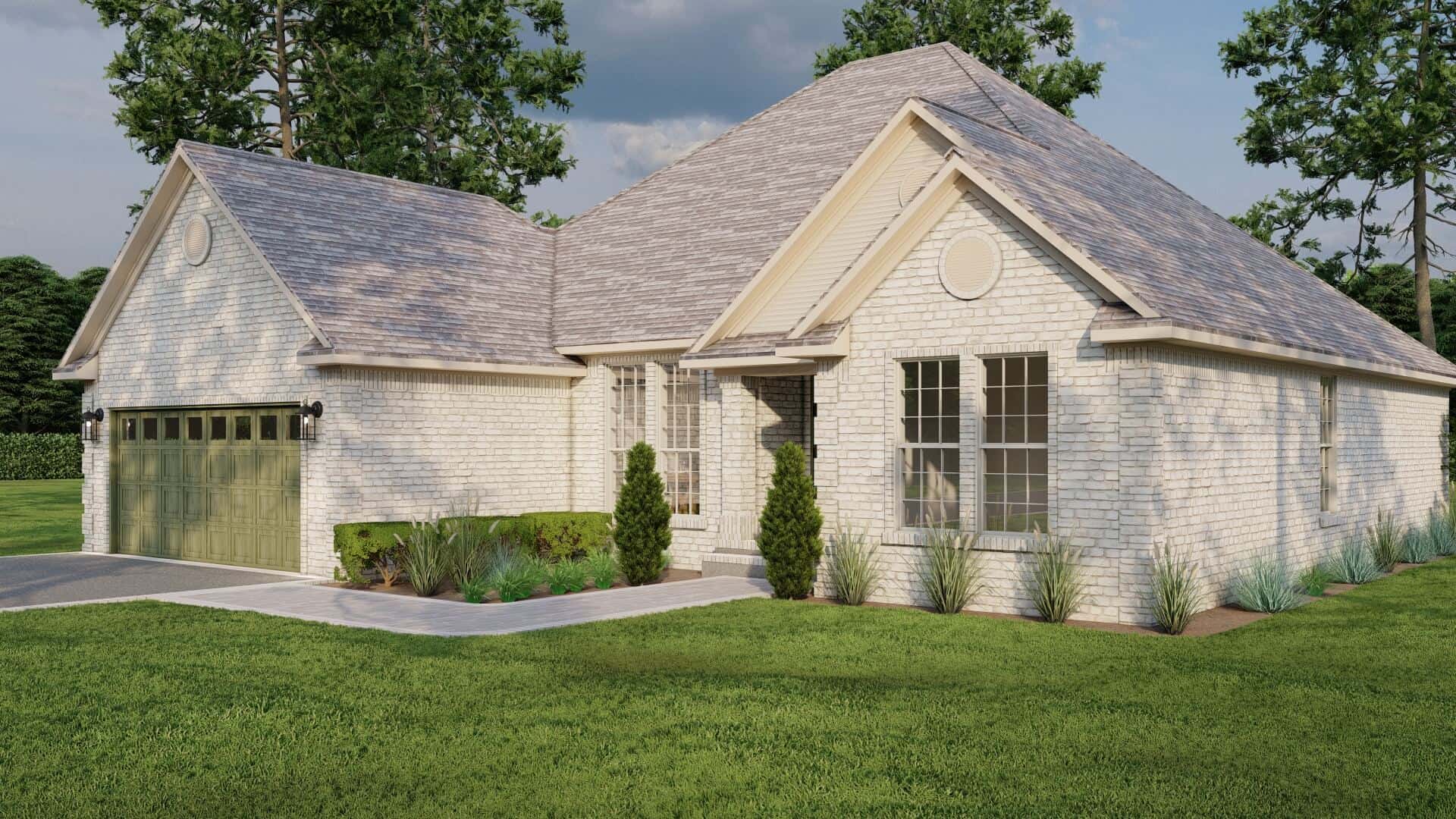 Right Side View of this 4-Bedroom,1832 Sq Ft Plan -153-1191