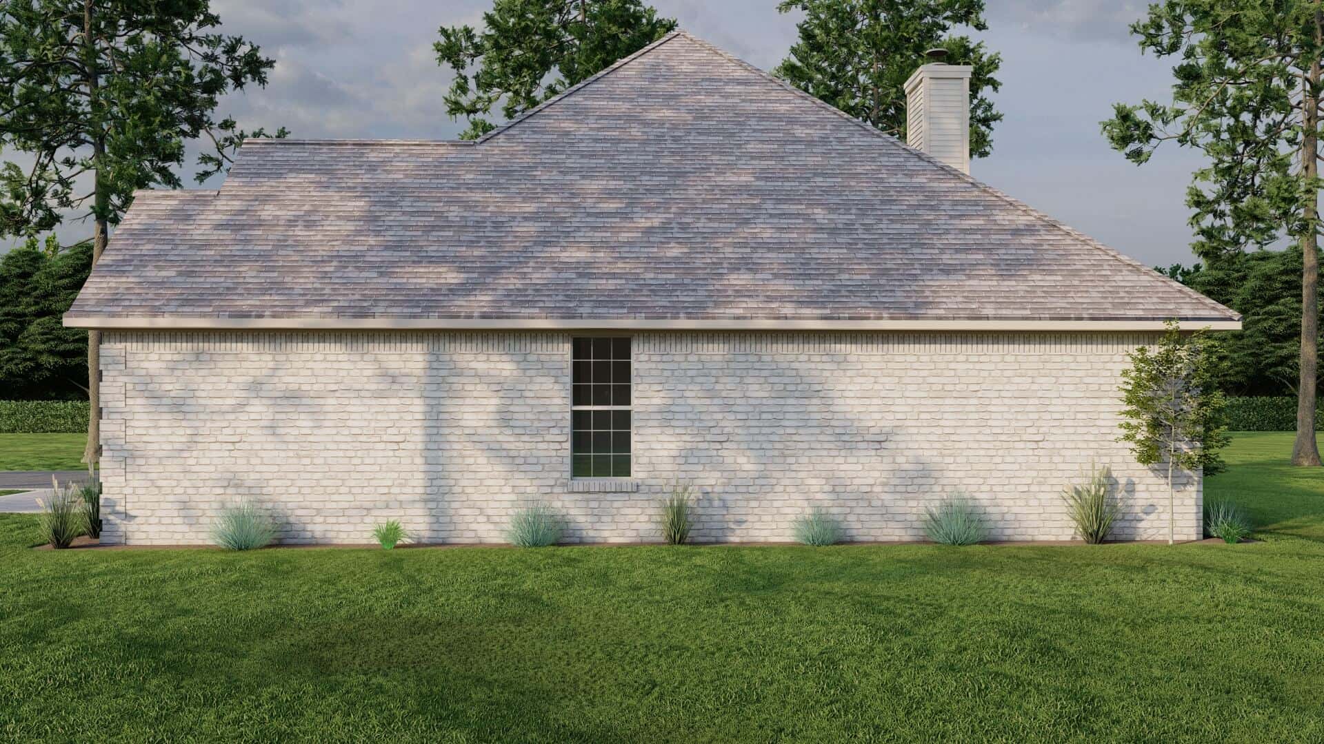 Right Side View of this 4-Bedroom,1832 Sq Ft Plan -153-1191