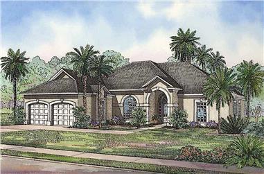 3-Bedroom, 2059 Sq Ft Ranch House - Plan #153-1200 - Front Exterior