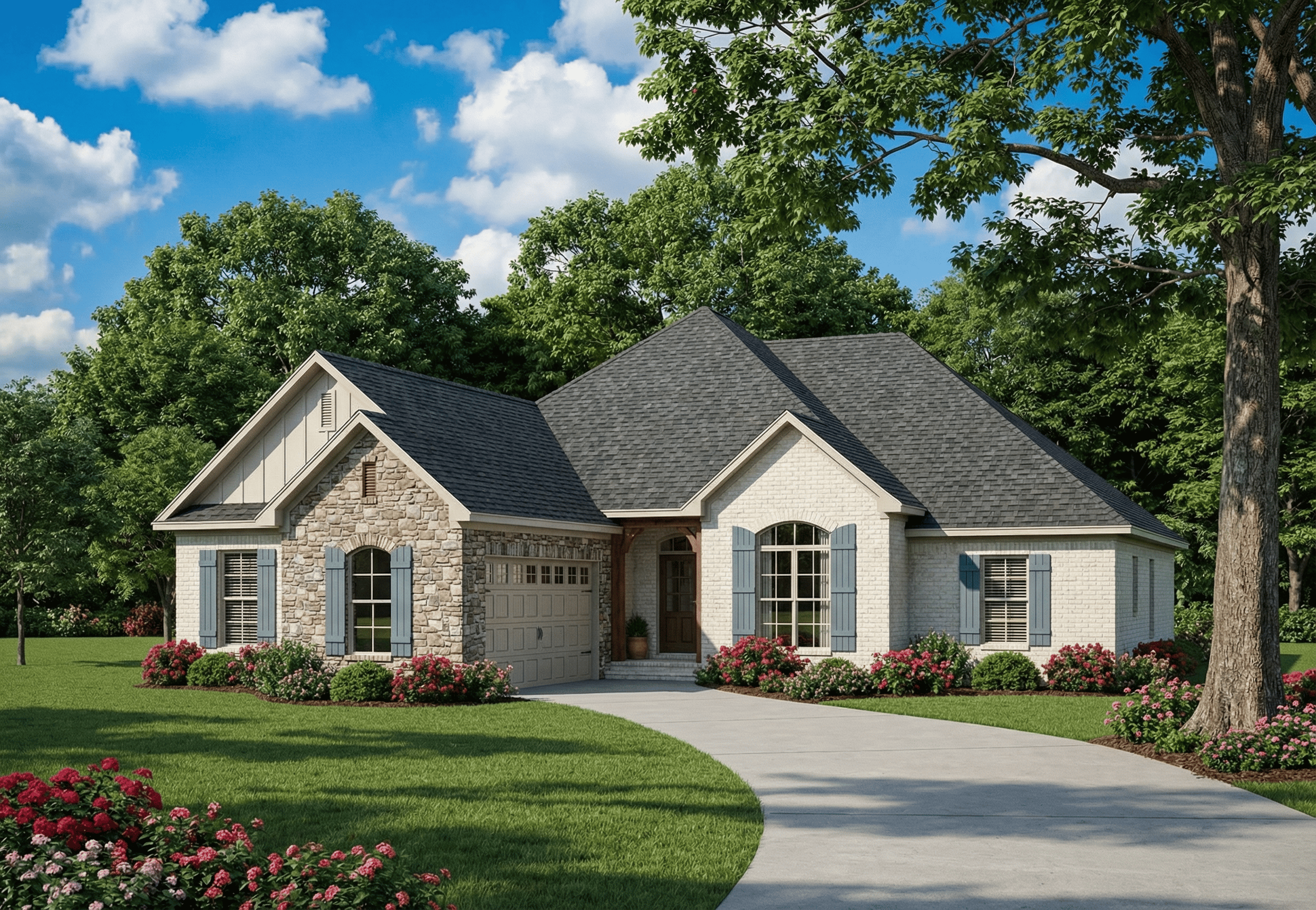 Front View of this 3-Bedroom,1931 Sq Ft Plan -153-1218