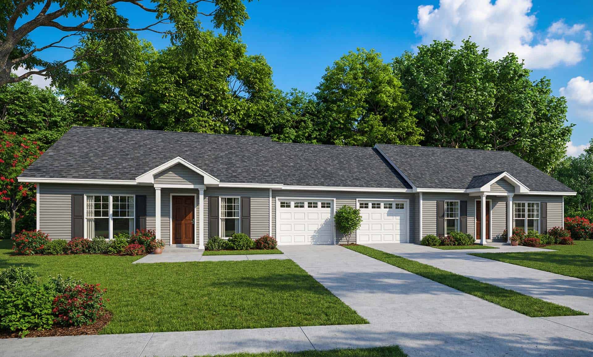 Front View of this 2-Bedroom, 1704 Sq Ft Plan - 153-1219