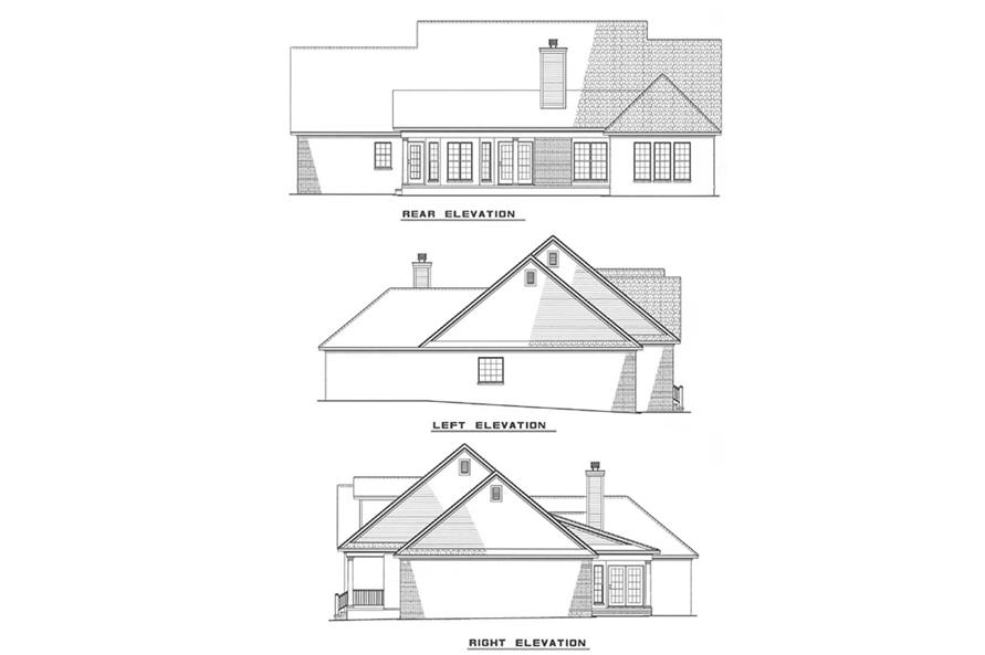 Other Elevations of this 3-Bedroom,1957 Sq Ft Plan -1957