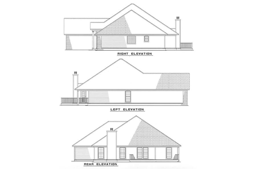 Other Elevations of this 3-Bedroom,1950 Sq Ft Plan -1950