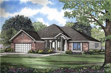 3-Bedroom, 1950 Sq Ft Country House Plan - 153-1237 - Front Exterior