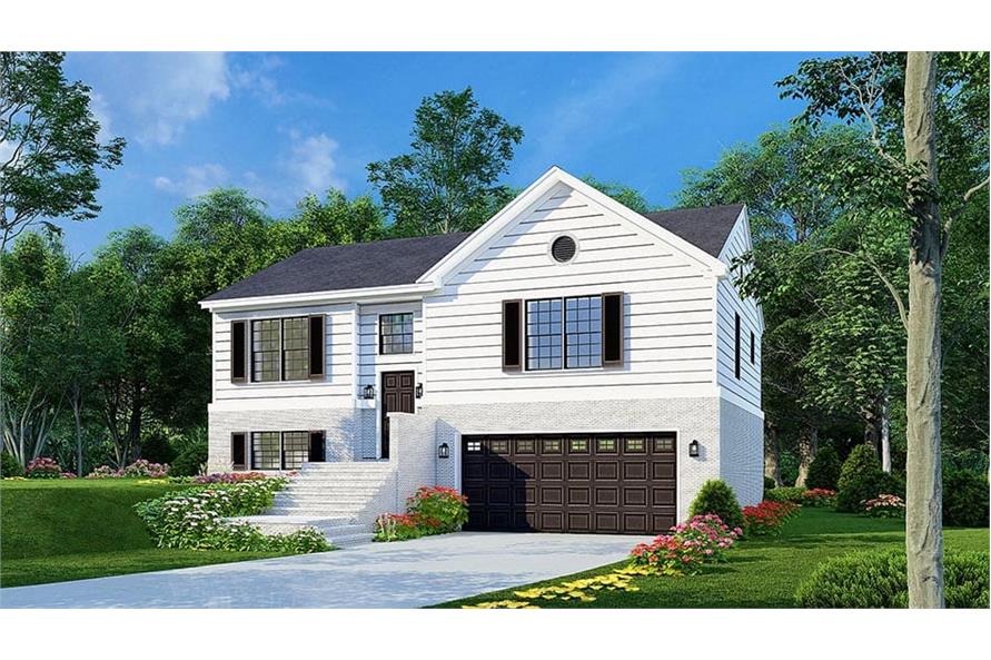 Front View of this 4-Bedroom,1614 Sq Ft Plan -153-1258