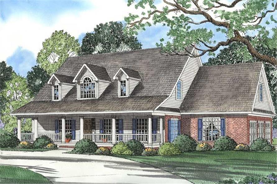 4-Bedroom, 3179 Sq Ft Southern House Plan - 153-1270 - Front Exterior