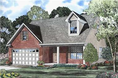 3-Bedroom, 1604 Sq Ft Country House Plan - 153-1289 - Front Exterior