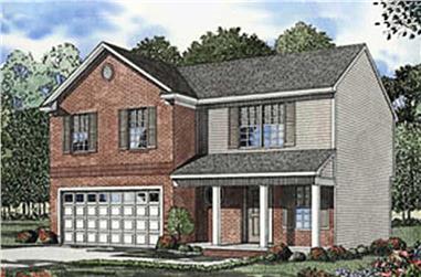 4-Bedroom, 1771 Sq Ft Country House Plan - 153-1291 - Front Exterior